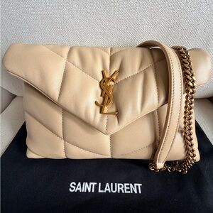 Lambskin Quilted Toy Loulou Puffer Monogram Chain Bag